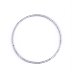 Metal ring ø7 cm farve hvid